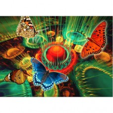 FRACTALIZATION GREETING CARD Butterfly Haven 2